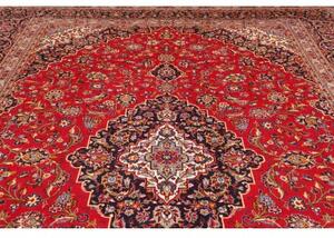 Tappeto Ardakan Medaglione Floreale Rosso Blu Scuro 300x452 Cm