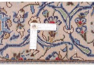 Tappeto Kashan Medaglione Floreale Avorio Blu 200x303 Cm