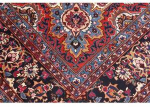 Tappeto Mashad Medaglione Floreale Avorio Blu 247x350 Cm