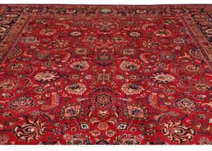 Tappeto Mashad Floreale Rosso Blu Scuro 303x383 Cm