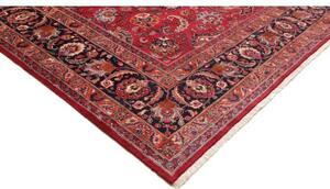 Tappeto Mashad Floreale Rosso Blu Scuro 303x383 Cm