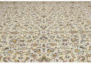 Tappeto Kashan Floreale Verde Chiaro Avorio 310x412 Cm
