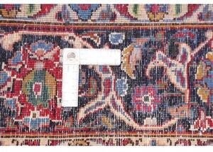 Tappeto Mashad Medaglione Floreale Rosso Blu Scuro 203x293 Cm