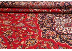 Tappeto Ardakan Medaglione Floreale Rosso Blu Scuro 300x452 Cm