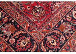 Tappeto Mashad Floreale Rosso Blu Scuro 303x383 Cm