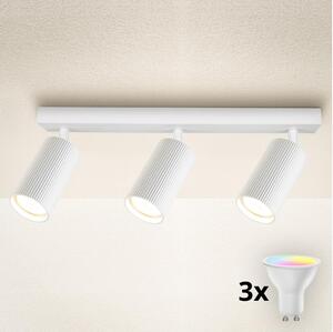 Brilagi - Faretto LED RGBW dimmerabile SELE MODERN 3xGU10/4,8W/230V bianco