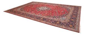 Tappeto Ardakan Medaglione Floreale Rosso Blu Scuro 300x425 Cm