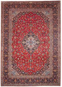 Tappeto Ardakan Medaglione Floreale Rosso Blu Scuro 300x425 Cm