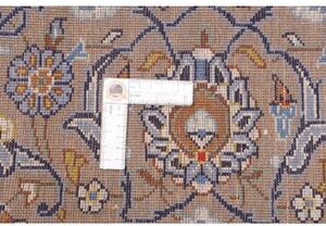 Tappeto Kashan Medaglione Floreale Avorio Blu 200x290 Cm
