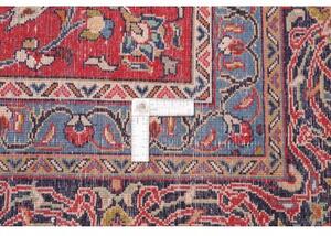 Tappeto Sarough Medaglione Floreale Rosso Blu 300x400 Cm