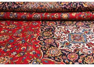 Tappeto Ardakan Medaglione Floreale Rosso Blu Scuro 300x425 Cm