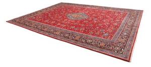 Tappeto Sarough Medaglione Floreale Rosso Blu 300x400 Cm