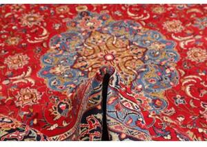 Tappeto Sarough Medaglione Floreale Rosso Blu 300x400 Cm