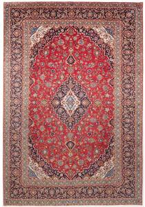 Tappeto Ardakan Medaglione Floreale Rosso Blu Scuro 276x407 Cm
