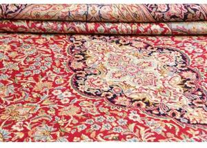 Tappeto Ardakan Medaglione Floreale Rosso Blu Scuro 273x387 Cm