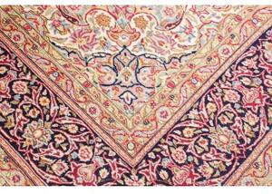 Tappeto Ardakan Medaglione Floreale Rosso Blu Scuro 273x387 Cm