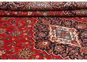 Tappeto Ardakan Medaglione Floreale Rosso Blu Scuro 276x407 Cm