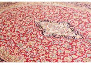 Tappeto Ardakan Medaglione Floreale Rosso Blu Scuro 273x387 Cm