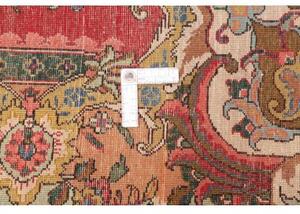 Tappeto Tabriz Medaglione Floreale Rosso Avorio 220x317 Cm