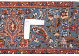 Tappeto Moud Medaglione Floreale Rosso Ruggine Blu Avio 256x304 Cm