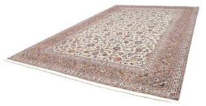 Tappeto Kashan Floreale Avorio Blu Scuro 296x426 Cm