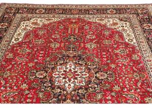 Tappeto Tabriz Stilizzato Rosso Blu Scuro 200x302 Cm