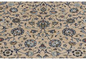 Tappeto Kashan Floreale Beige Blu 305x505 Cm