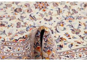 Tappeto Kashan Floreale Avorio Blu Scuro 296x426 Cm