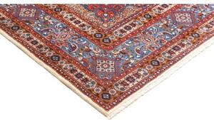Tappeto Moud Medaglione Floreale Rosso Ruggine Blu Avio 256x304 Cm