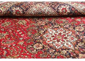 Tappeto Tabriz Stilizzato Rosso Blu Scuro 200x302 Cm