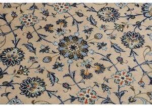 Tappeto Kashan Floreale Beige Blu 305x505 Cm