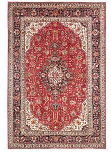 Tappeto Tabriz Stilizzato Rosso Blu Scuro 200x302 Cm
