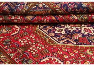 Tappeto Tabriz Stilizzato Rosso Blu Scuro 205x303 Cm