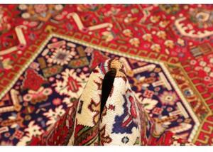 Tappeto Tabriz Stilizzato Rosso Blu Scuro 205x303 Cm