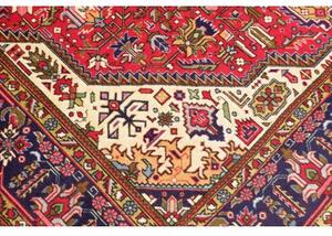 Tappeto Tabriz Stilizzato Rosso Blu Scuro 205x303 Cm