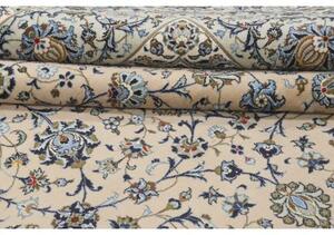Tappeto Kashan Floreale Beige Blu 305x505 Cm