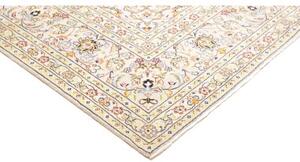 Tappeto Kashan Medaglione Floreale Avorio Blu 240x350 Cm