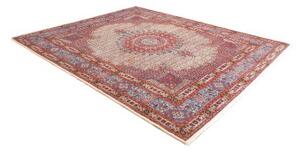 Tappeto Moud Medaglione Floreale Rosso Ruggine Blu Avio 256x304 Cm