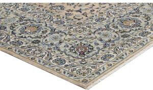 Tappeto Kashan Floreale Beige Blu 305x505 Cm
