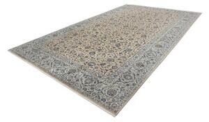Tappeto Kashan Floreale Beige Blu 305x505 Cm