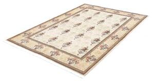 Tappeto Kashan Fine Floreale Avorio Rosa 150x210 Cm