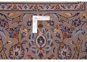 Tappeto Kashan Floreale Avorio Blu Scuro 296x426 Cm