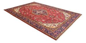 Tappeto Tabriz Stilizzato Rosso Blu Scuro 205x303 Cm