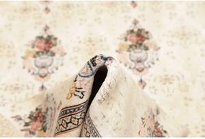 Tappeto Kashan Fine Floreale Avorio Rosa 150x210 Cm