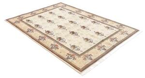 Tappeto Kashan Fine Floreale Avorio Rosa 150x210 Cm
