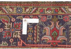 Tappeto Tabriz Stilizzato Rosso Blu Scuro 205x303 Cm