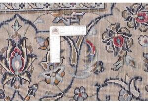 Tappeto Kashan Medaglione Floreale Avorio Tortora 250x365 Cm