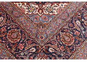 Tappeto Ardakan Medaglione Floreale Rosso Blu Scuro 265x403 Cm