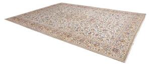 Tappeto Kashan Medaglione Floreale Avorio Blu 292x405 Cm