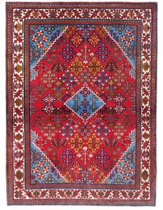Tappeto Meymeh Stilizzato Rosso Azzurro 100x150 Cm